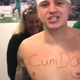 Cum Dog in happier times. (Screengrab via Twitter)